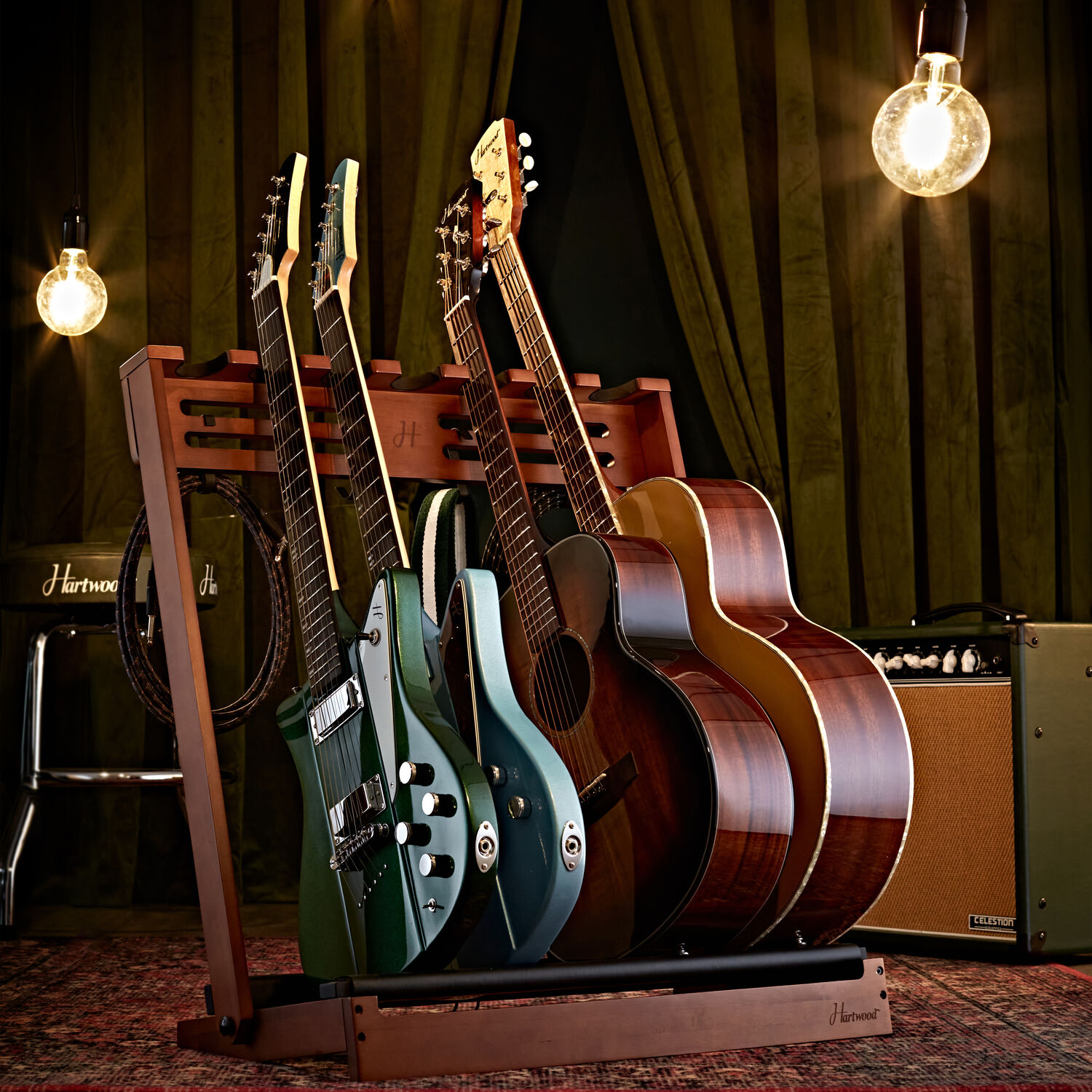 Wooden Guitar Rack